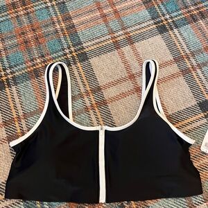 Old Navy Black and White bikini top NWT